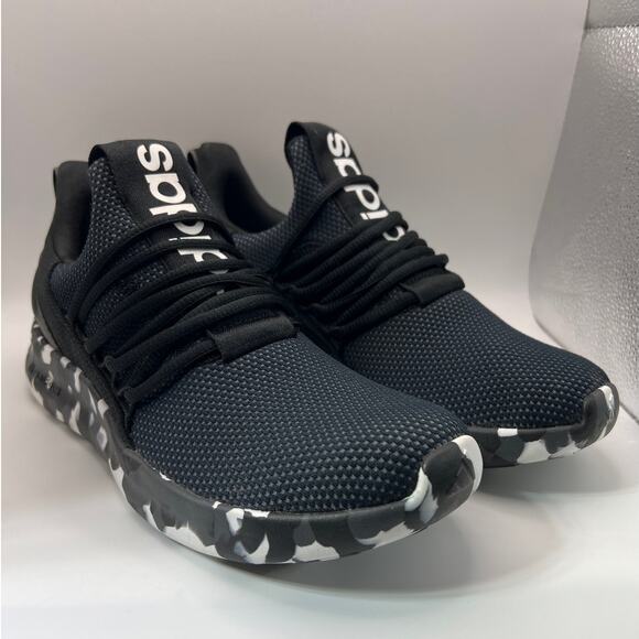 Adidas Cloudfoam Slip On Sneakers Black Camo Sole Comfort Shoes Men’s 7.5 main image 6